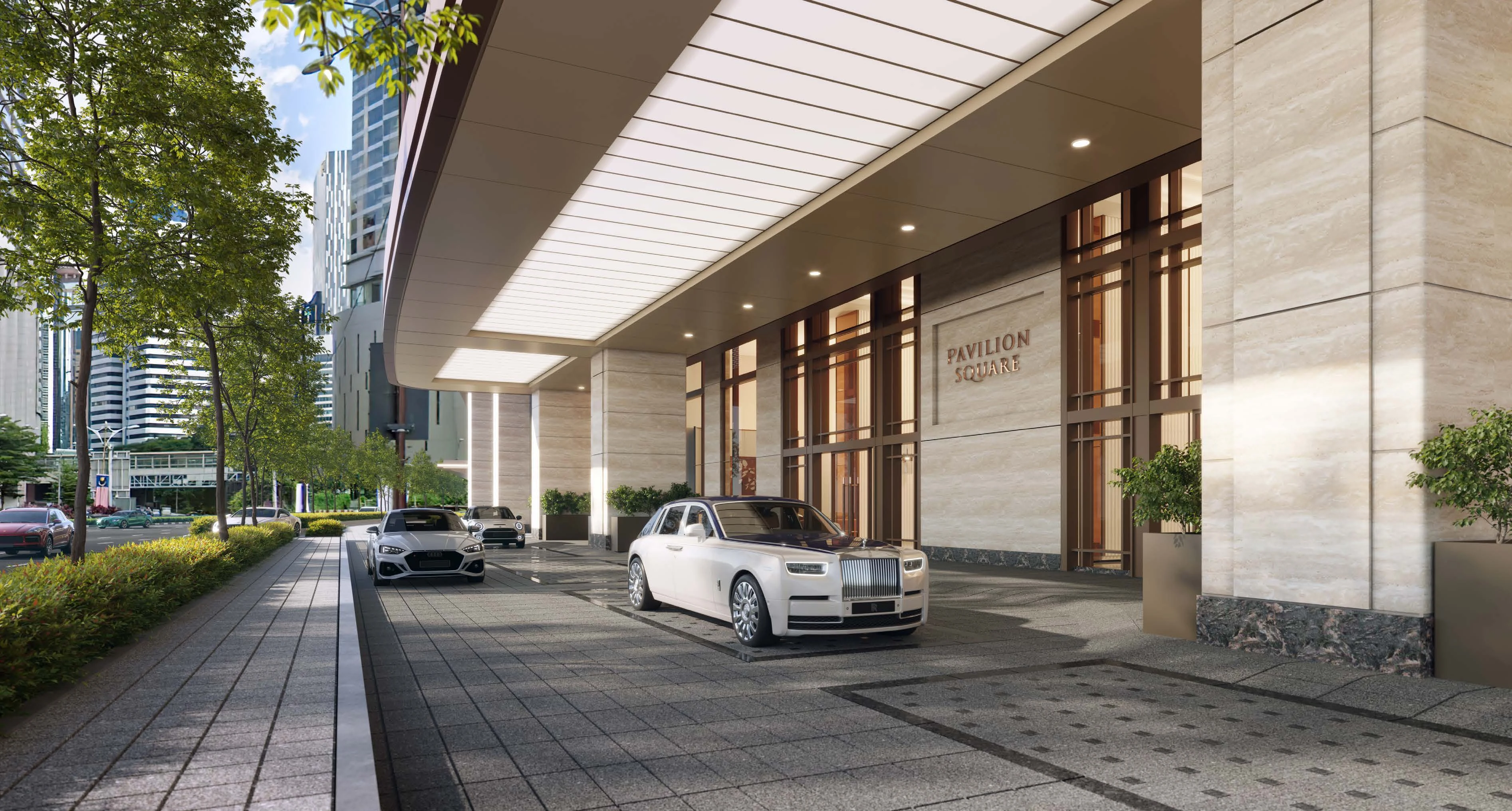 Artist impression of Pavilion Square residential arrival