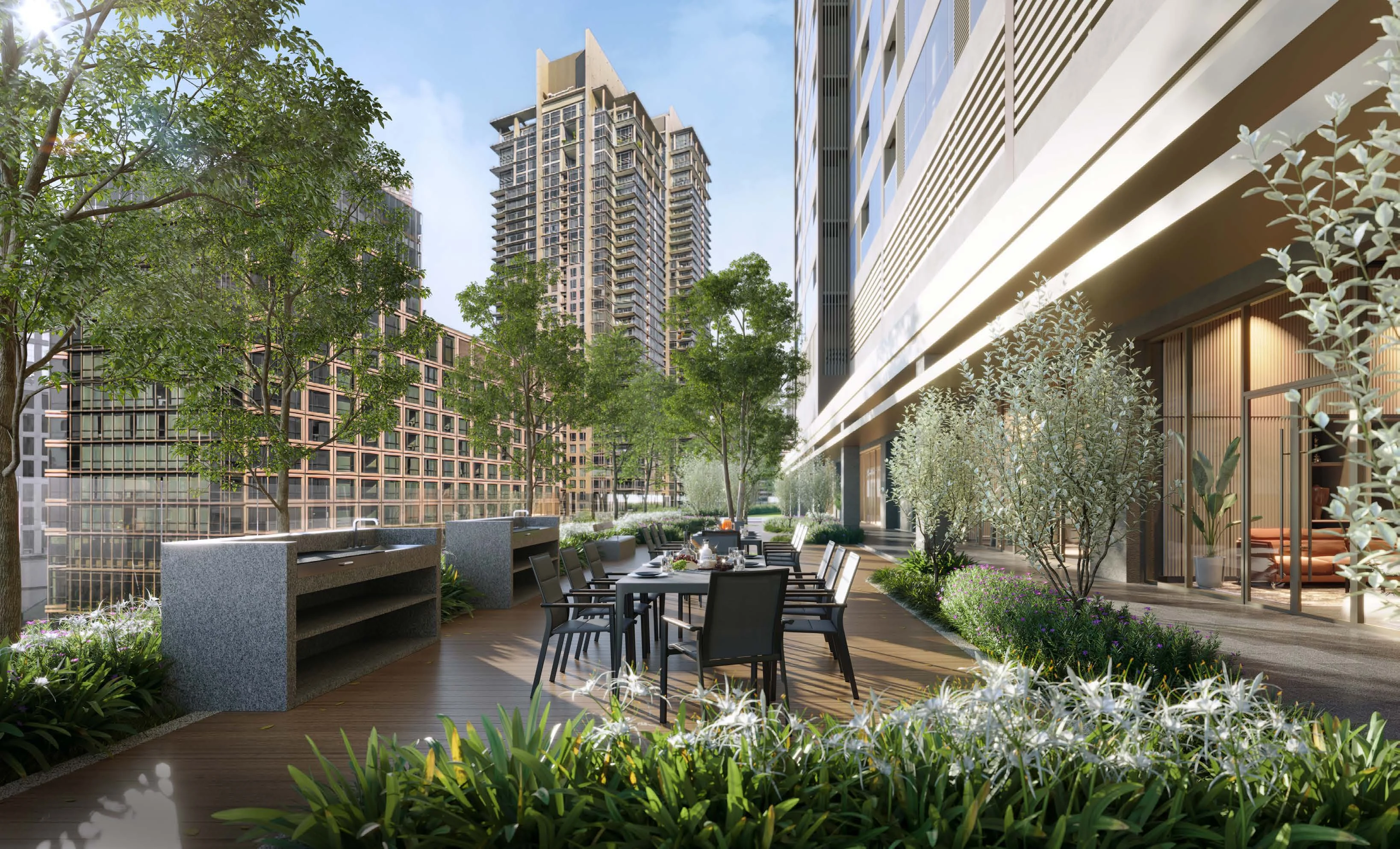 Artist impression of Courtyard Garden