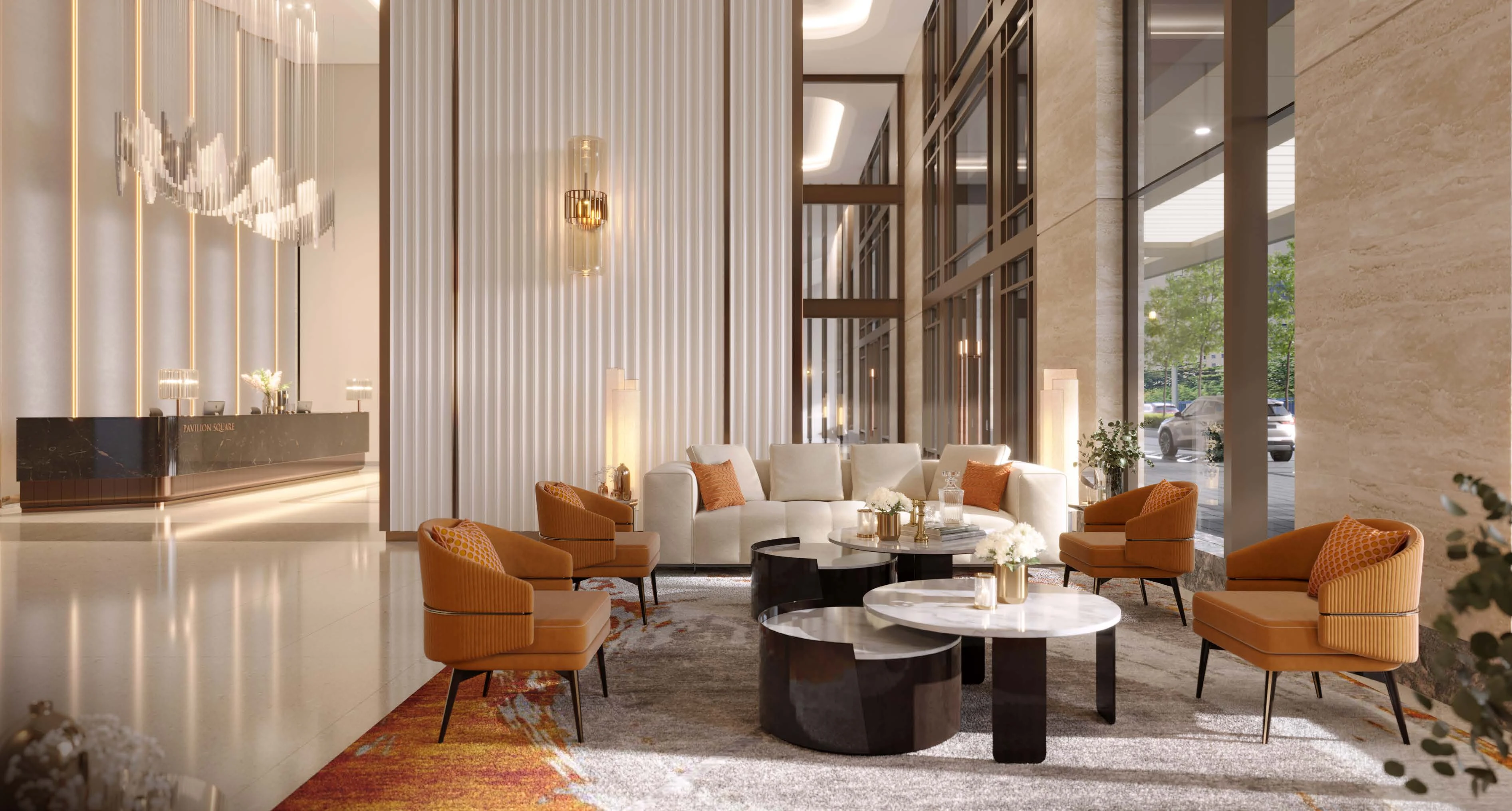Artist impression of the Pavilion Square grand lobby