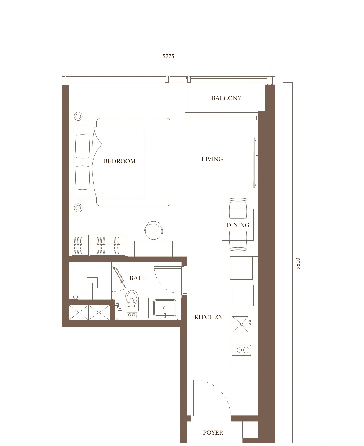 Pavilion Square Type A floor plan