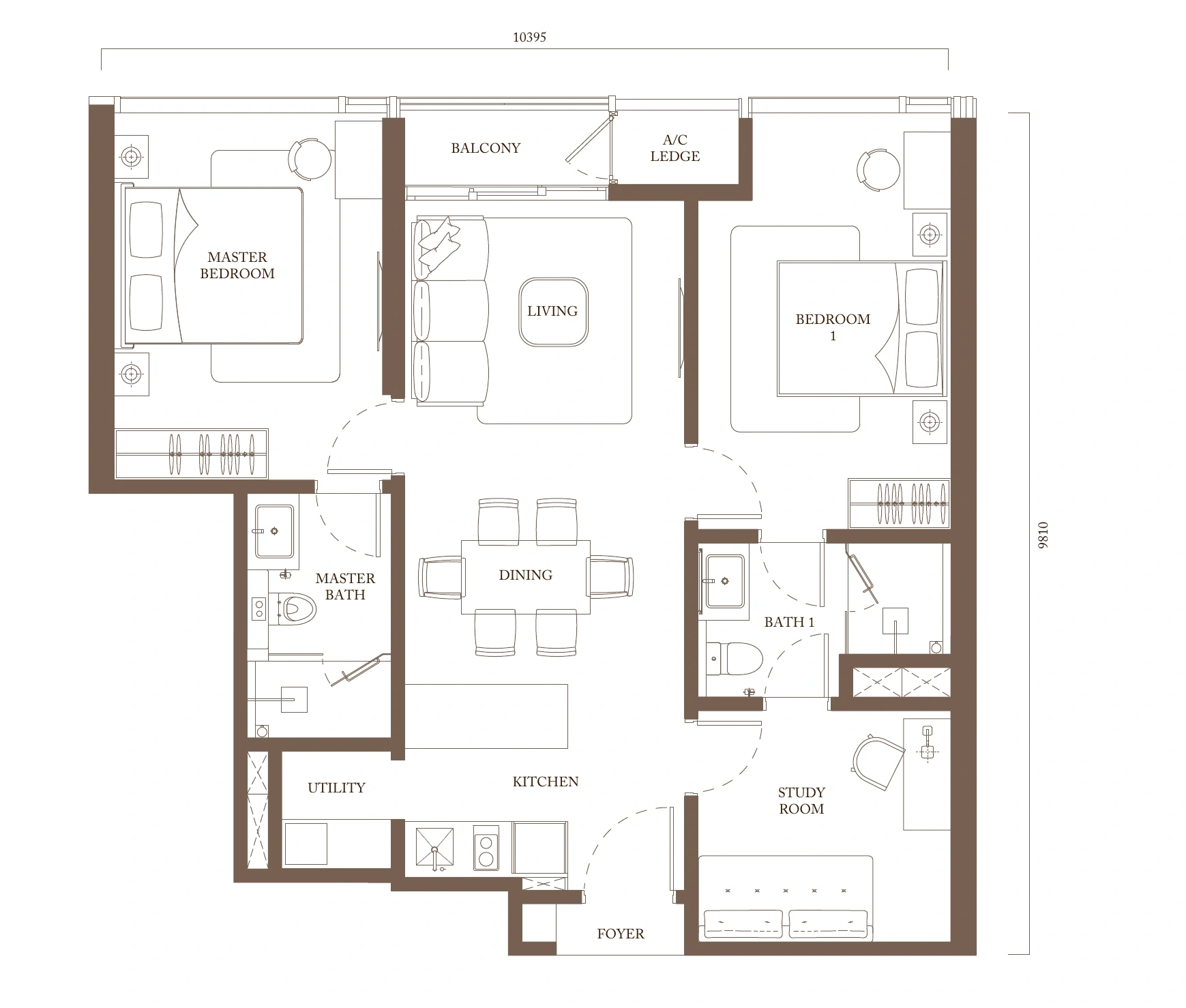 Pavilion Square Type C2 floor plan