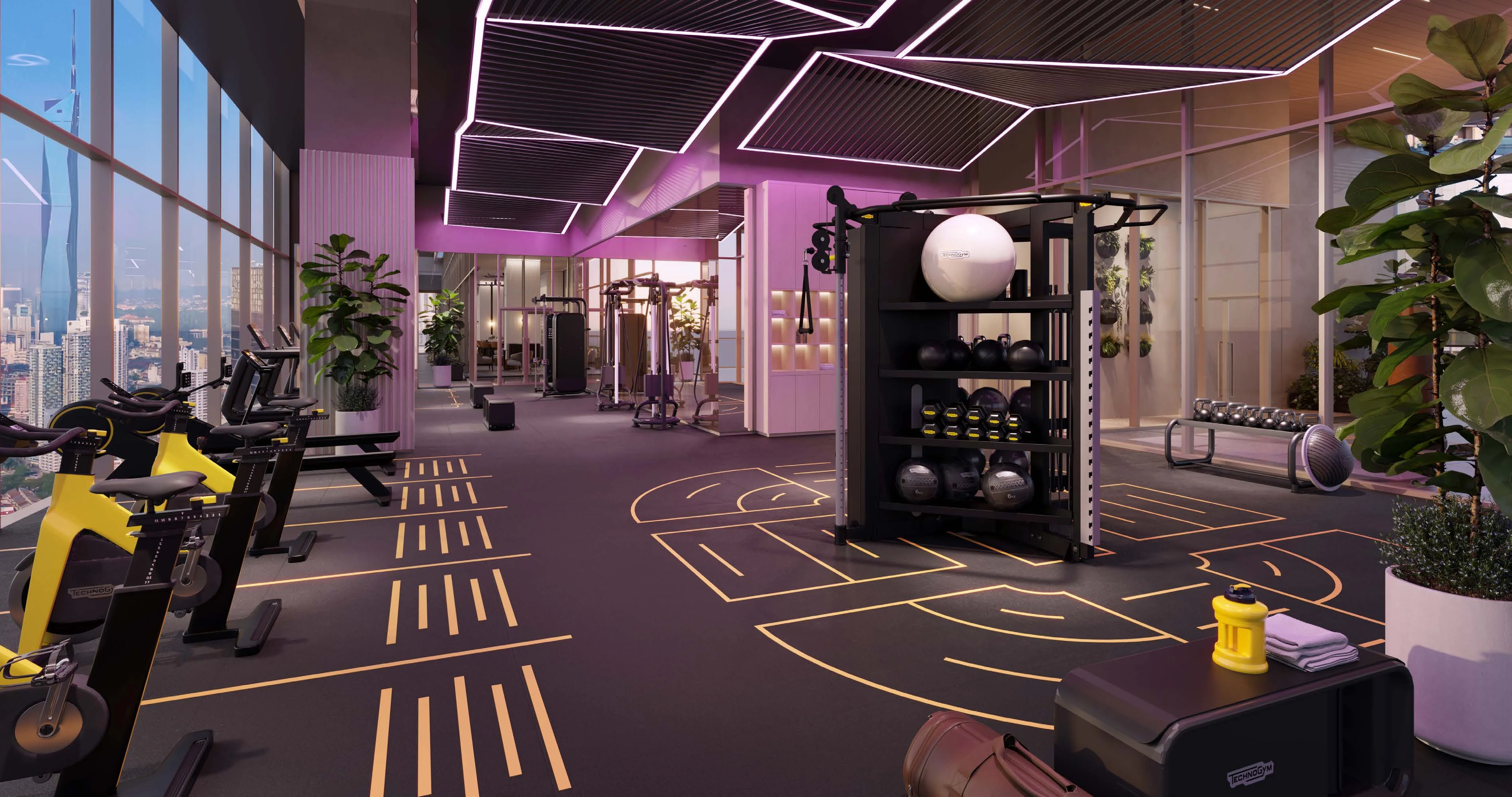 Artist impression of 15,000 Sq. Ft. Sky Wellness