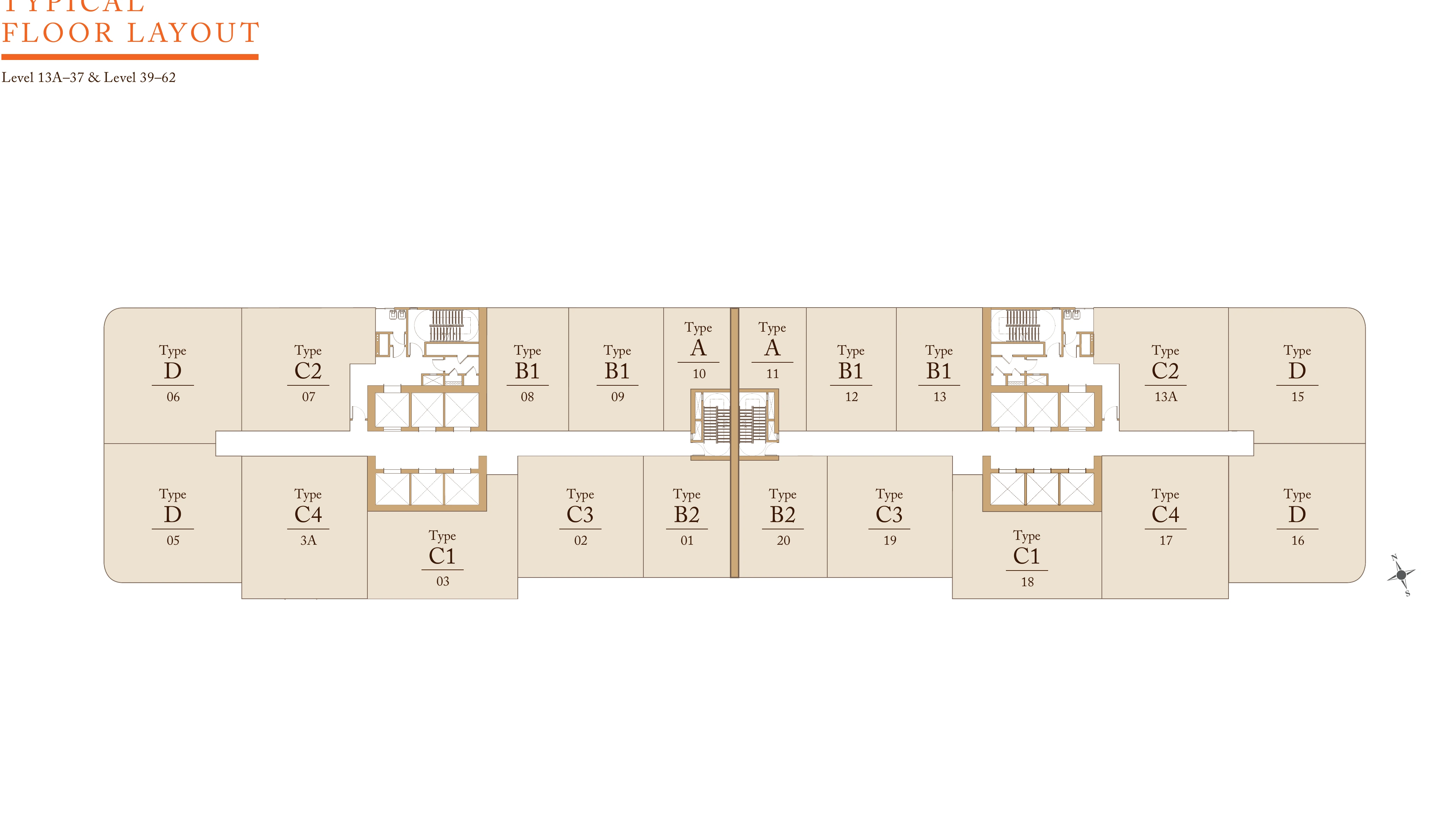 Pavilion Square typical floor layout
